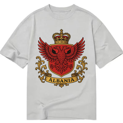 Albania Heritage Badge  - Classic T-shirt - Grey