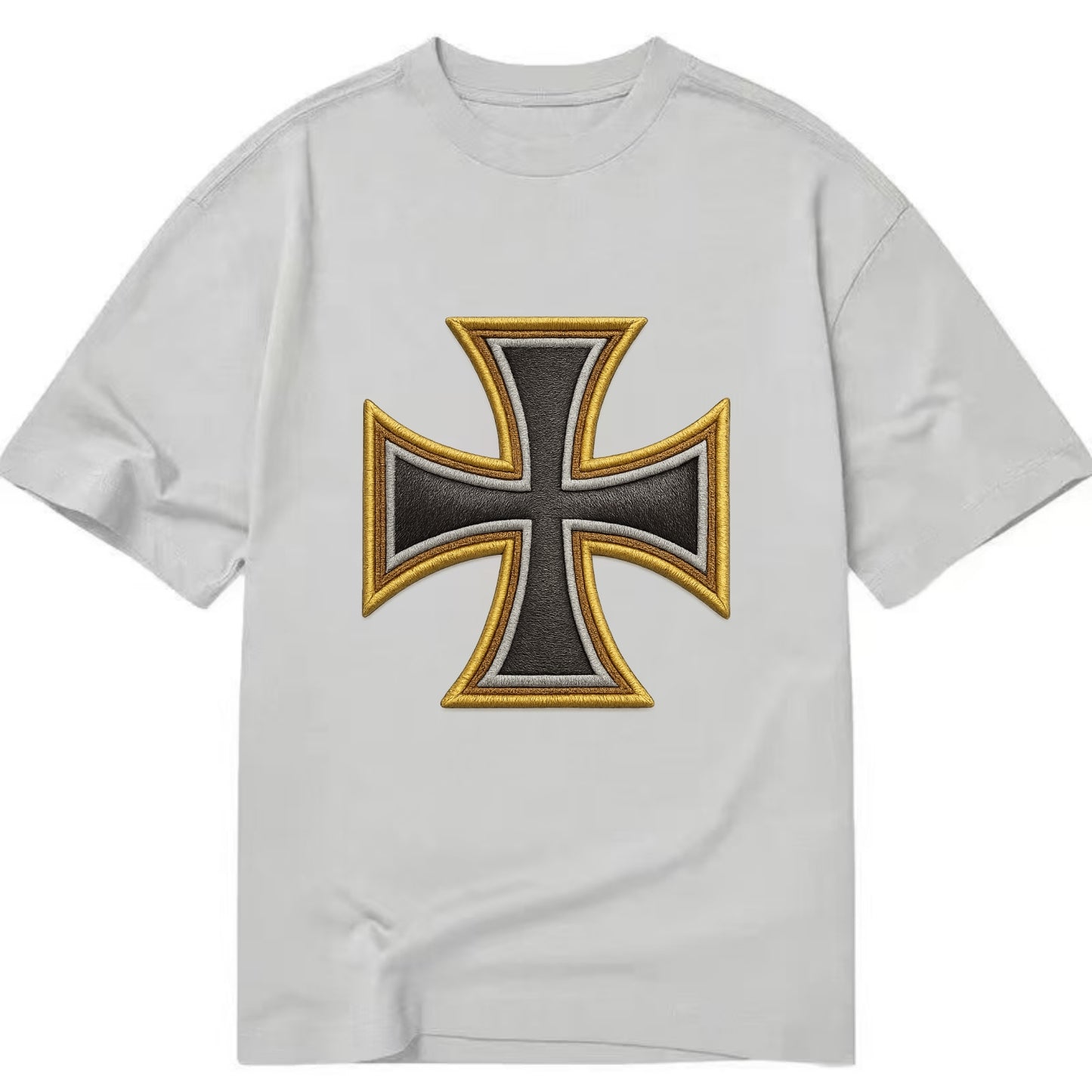 Teutonic Cross  - Classic T-shirt - Grey
