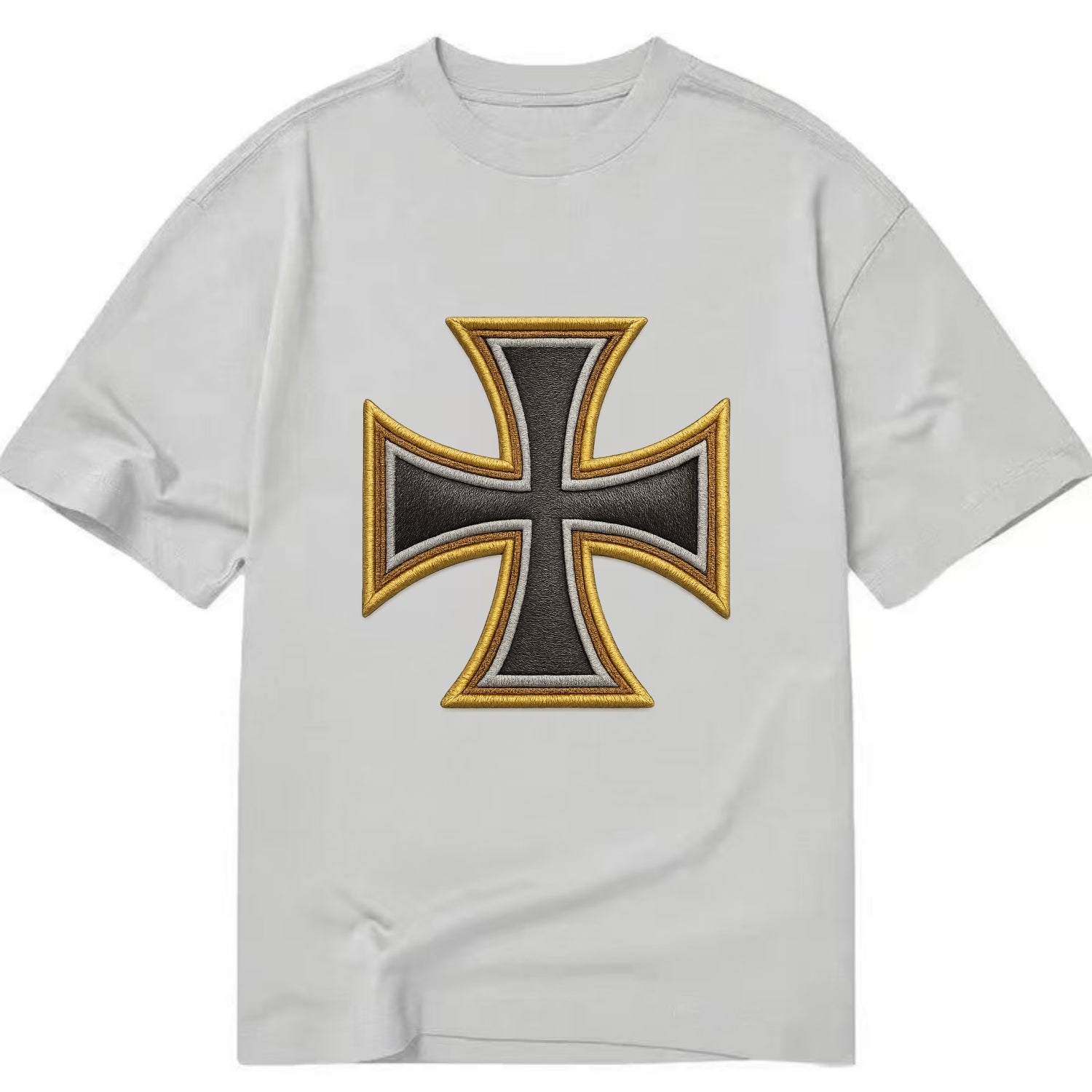 Teutonic Cross  - Classic T-shirt - Grey