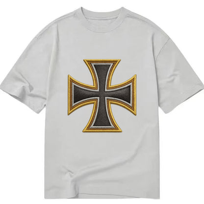 Teutonic Cross  - Classic T-shirt - Grey