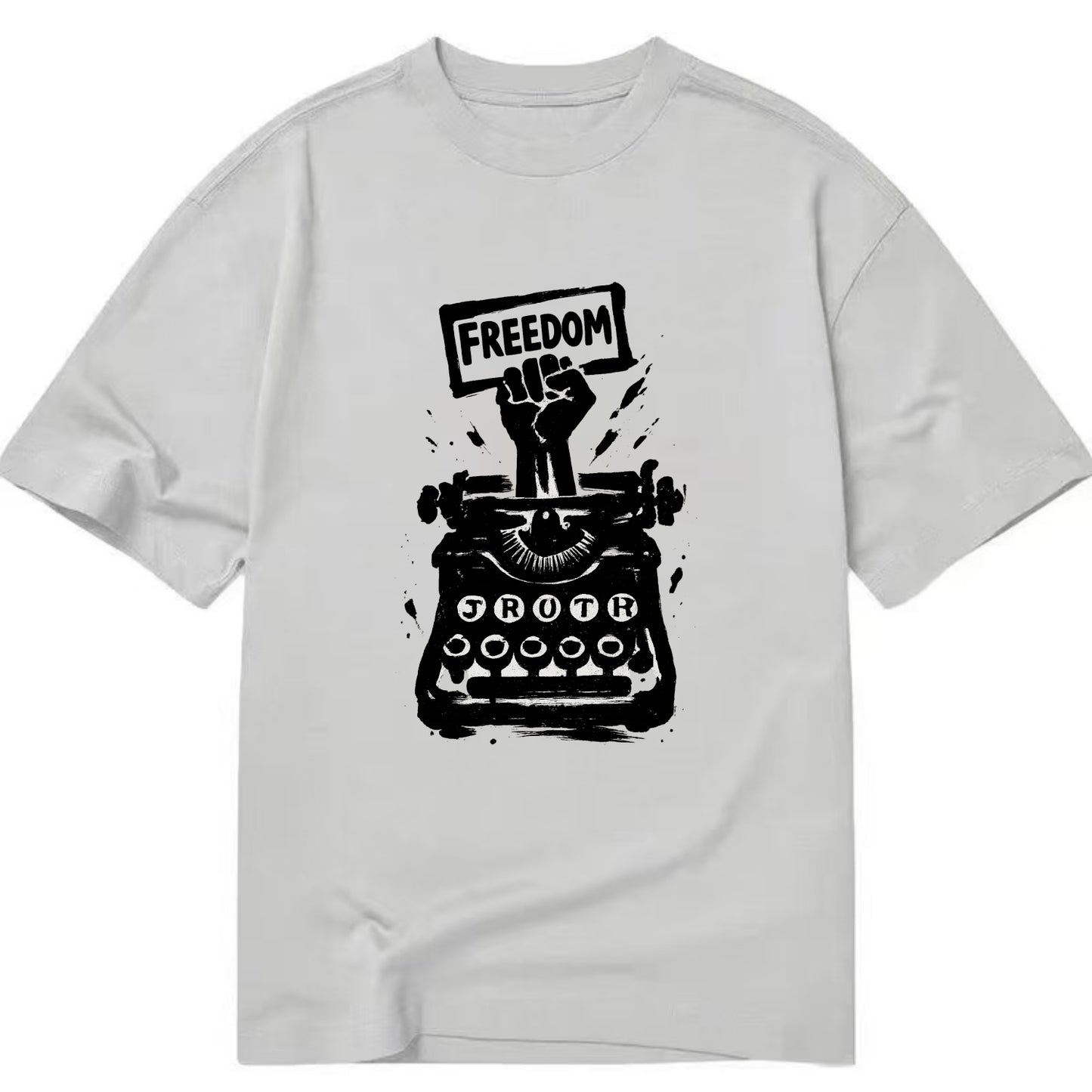 Typewriter keys - journalism and truth ink art - Classic T-shirt - Grey