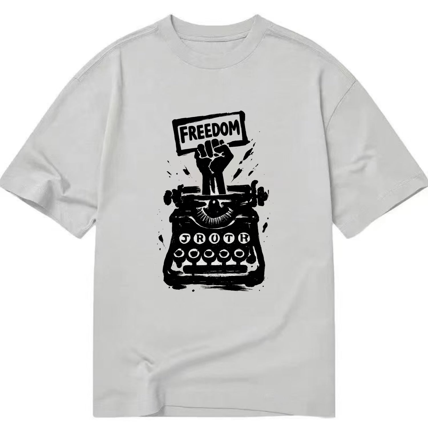 Typewriter keys - journalism and truth ink art - Classic T-shirt - Grey
