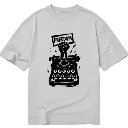 Typewriter keys - journalism and truth ink art - Classic T-shirt - Grey