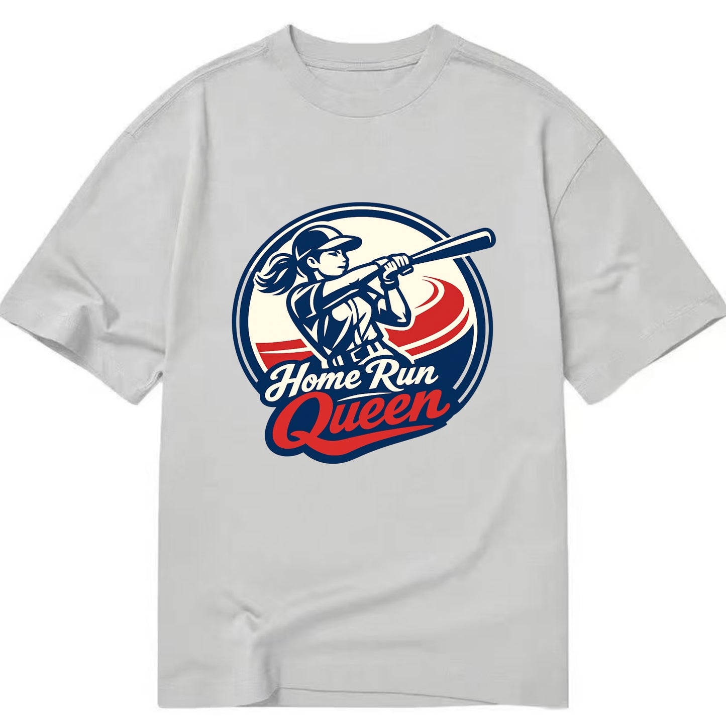 Feminine Power at Bat - Classic T-shirt - Grey