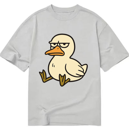 The Duck Judging Silently - Classic T-shirt - Grey