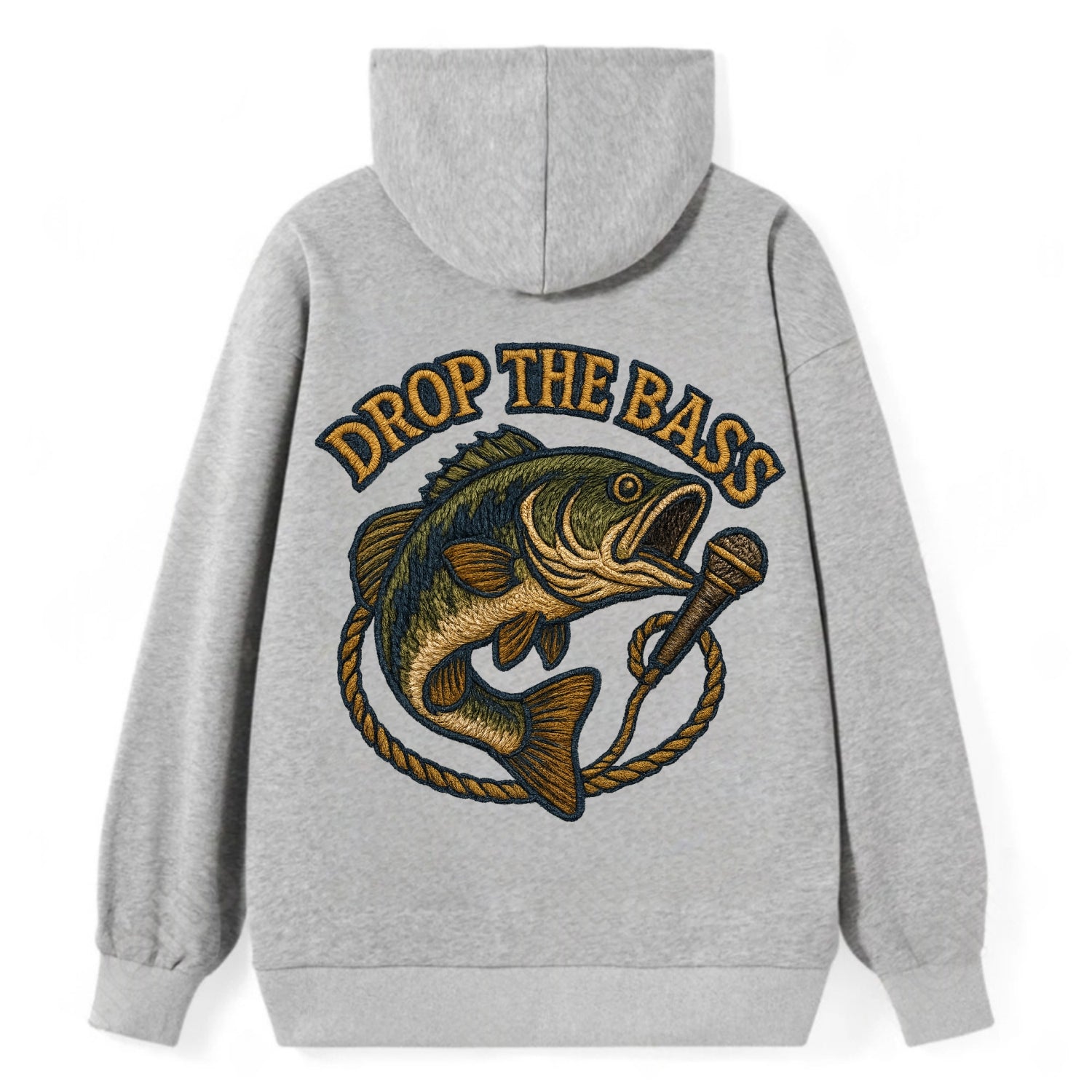 Drop The Bass  - Classic Pullover Hoodie - Grey