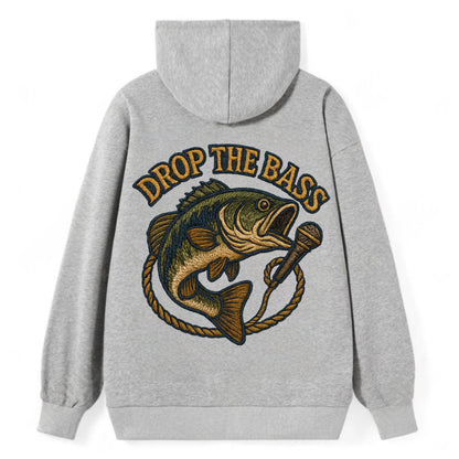 Drop The Bass  - Classic Pullover Hoodie - Grey