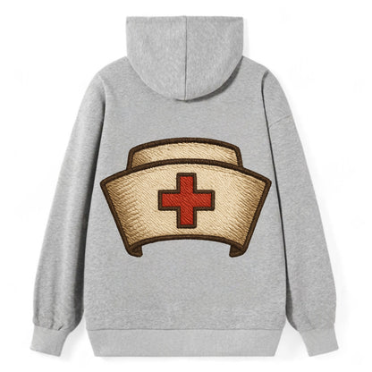 Nurse Cap  - Classic Pullover Hoodie - Grey