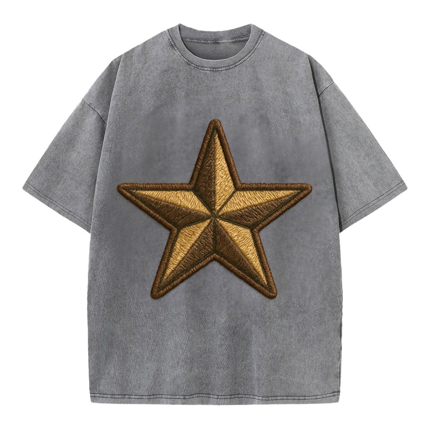 Star  - Vintage T-shirt - Grey