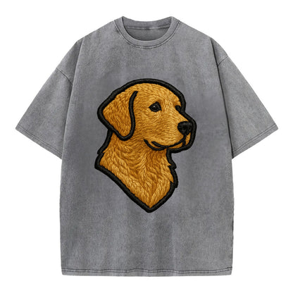 Chesapeake Bay Retriever - Modern retrie - Vintage T-shirt - Grey