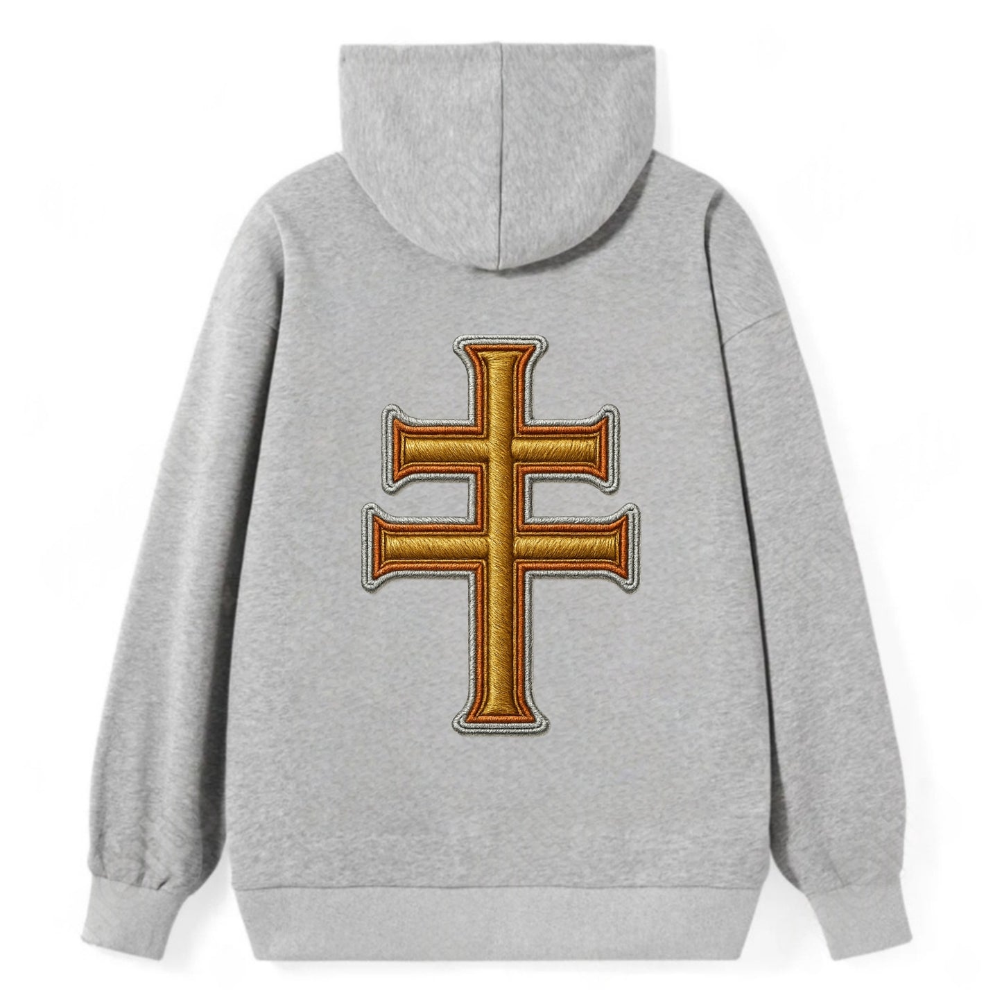 Patriarchal Cross - Classic Pullover Hoodie - Grey