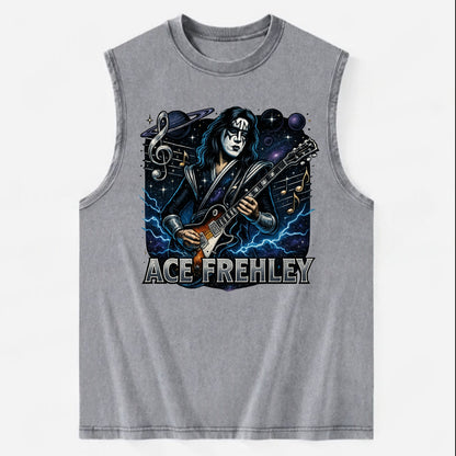 Ace Musical Cosmos - Vintage Washed Tank - Grey