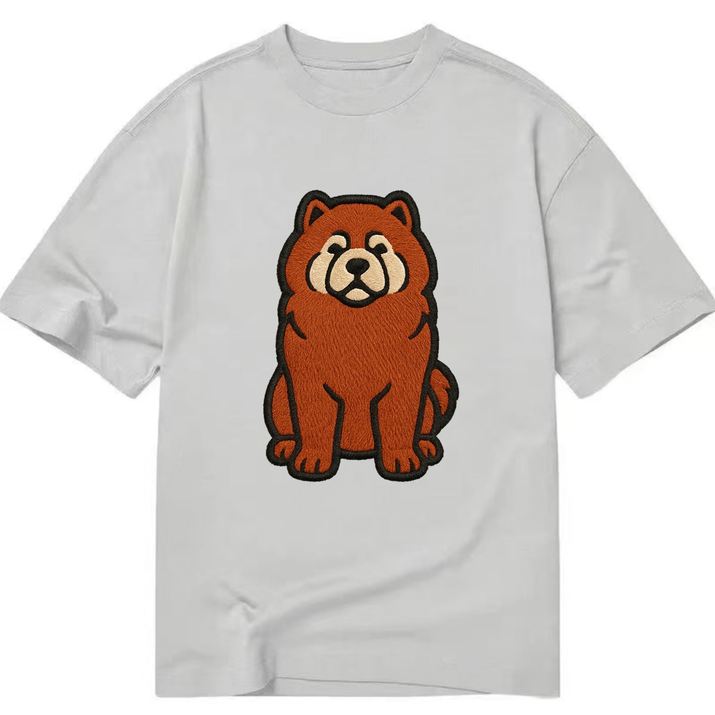Chow Chow - Red fluffy sitting pose - Cl Classic T-shirt - Grey