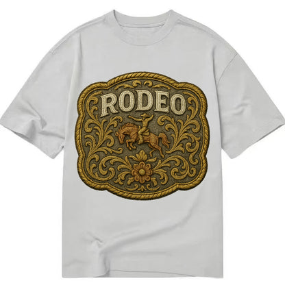 Rodeo Buckle  - Classic T-shirt - Grey