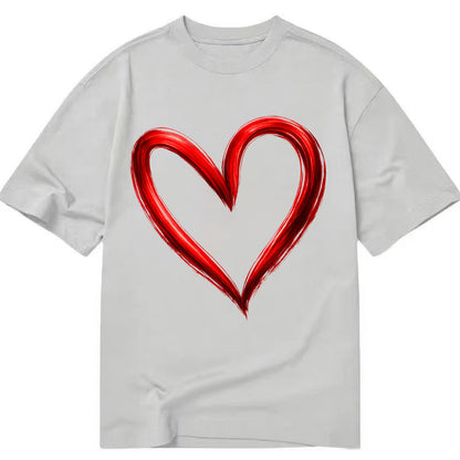 Love Heart - Classic T-shirt - Grey