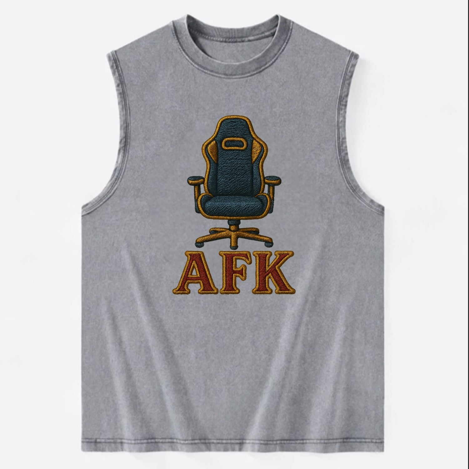 AFK   - Vintage Washed Tank - Grey