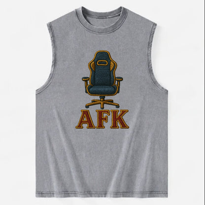 AFK   - Vintage Washed Tank - Grey