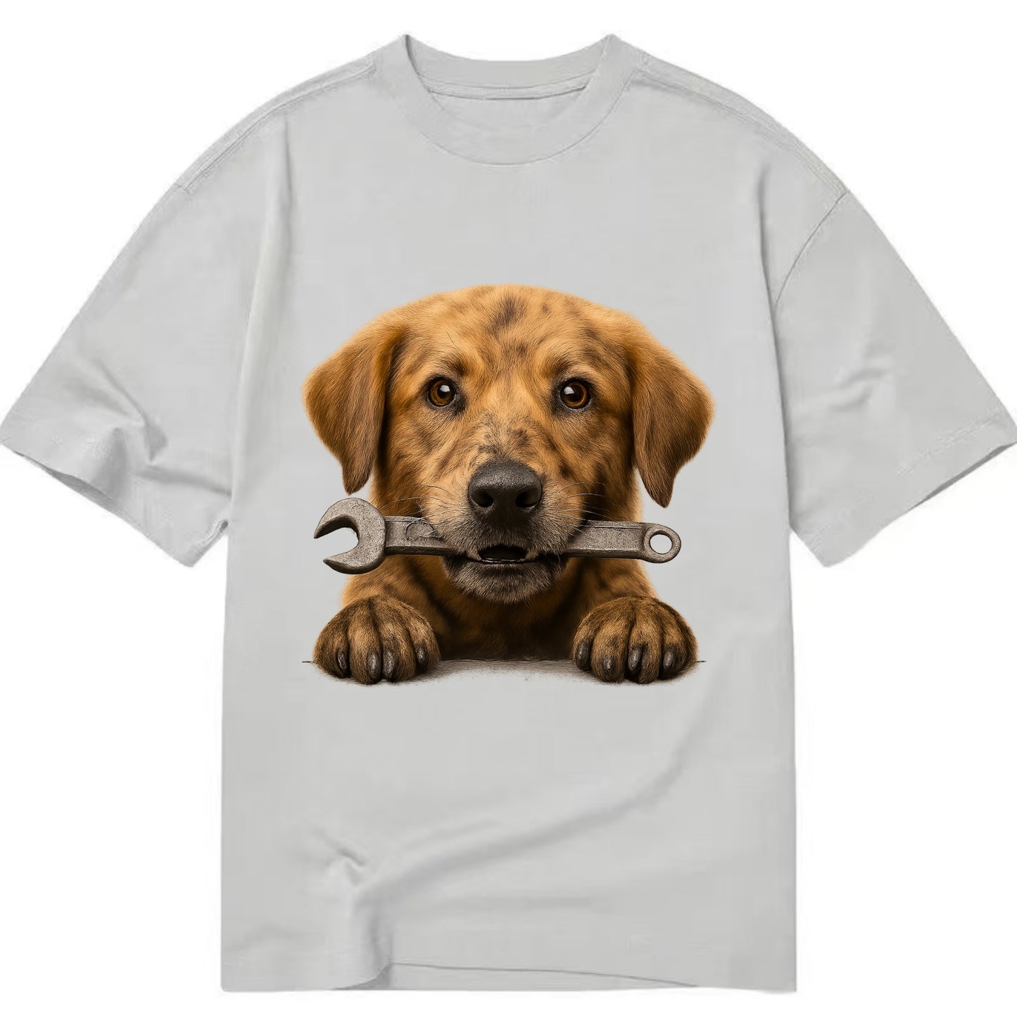 Mechanic Dog  - Classic T-shirt - Grey