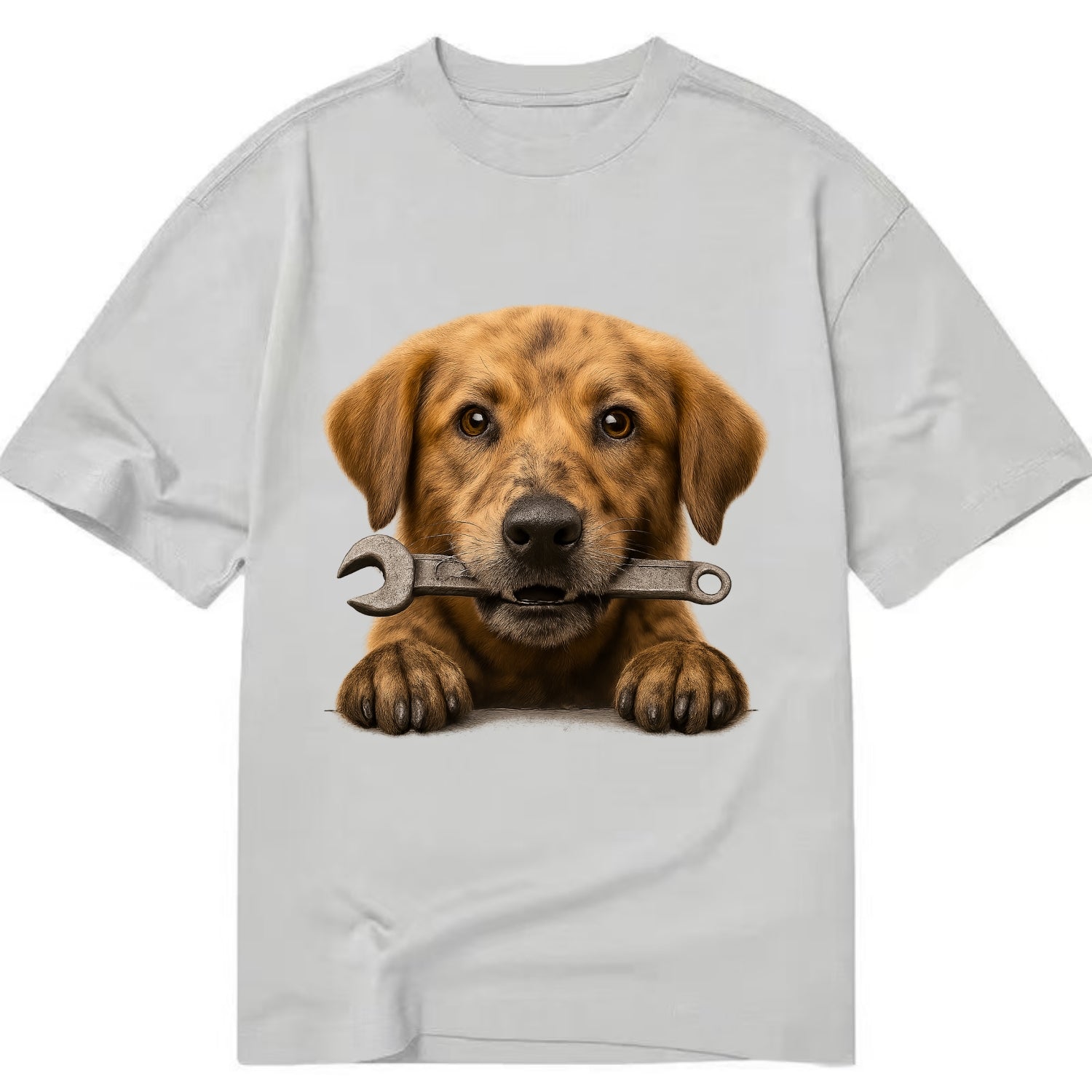 Mechanic Dog  - Classic T-shirt - Grey