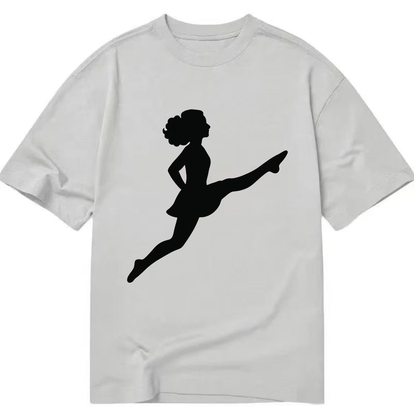 Irish step dancer Riverdance leap - Classic T-shirt - Grey