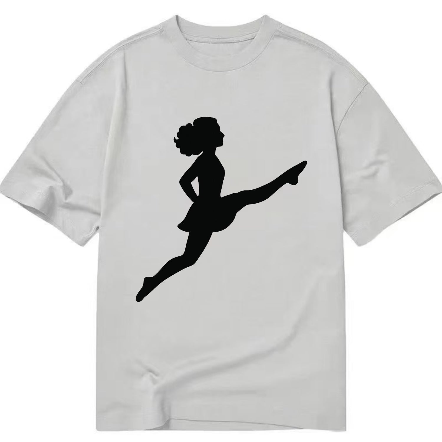 Irish step dancer Riverdance leap - Classic T-shirt - Grey