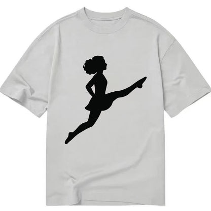 Irish step dancer Riverdance leap - Classic T-shirt - Grey