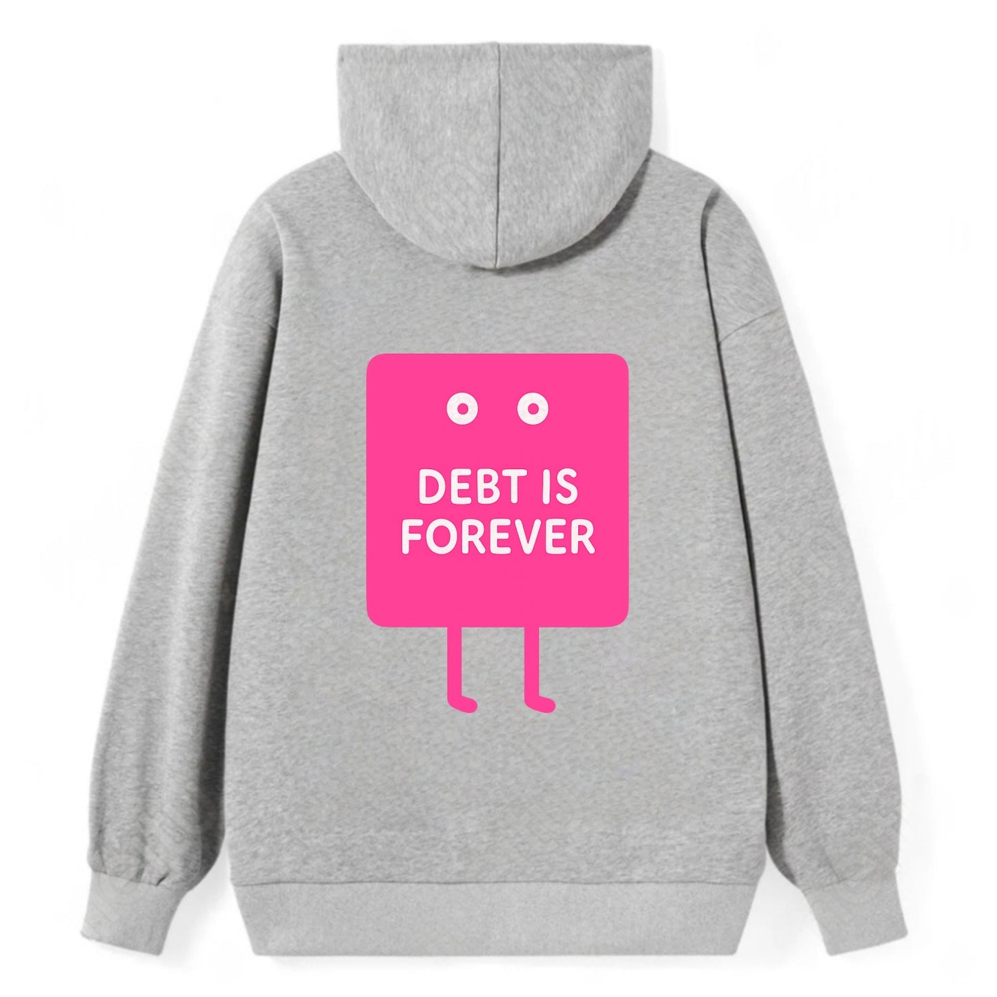 DEBT IS FOREVER | Immortal credit card - Classic Pullover Hoodie - Grey