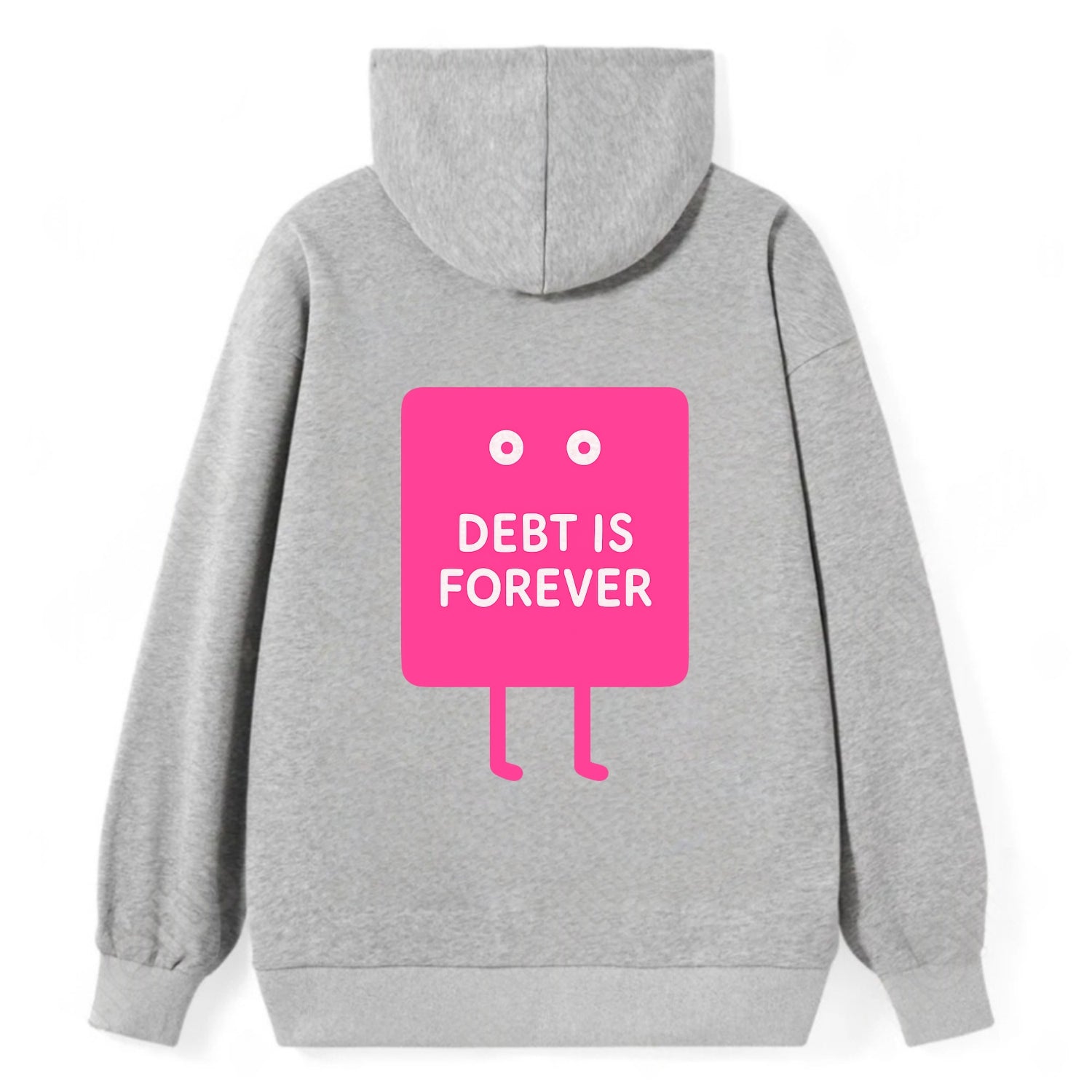 DEBT IS FOREVER | Immortal credit card - Classic Pullover Hoodie - Grey