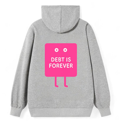 DEBT IS FOREVER | Immortal credit card - Classic Pullover Hoodie - Grey