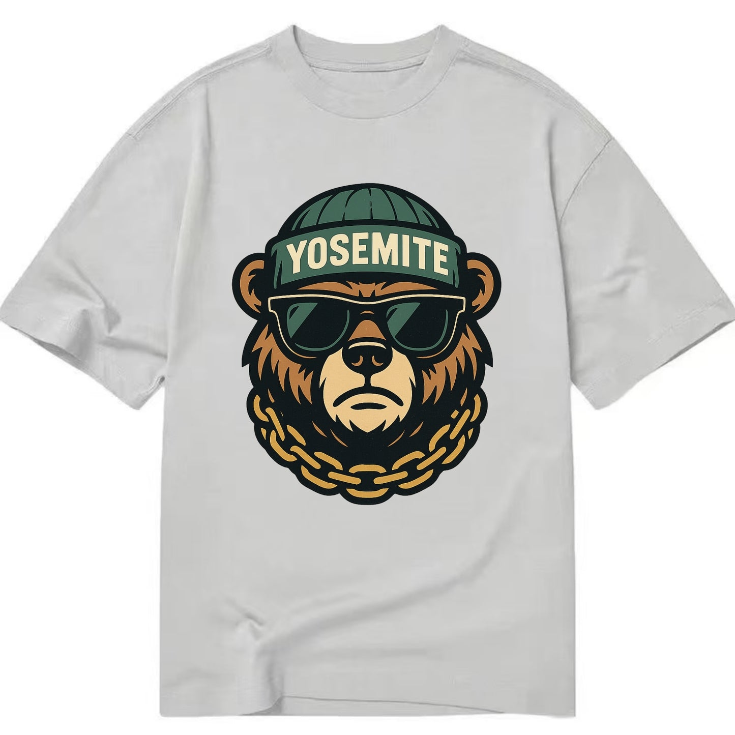 Yosemite Bear - Classic T-shirt - Grey