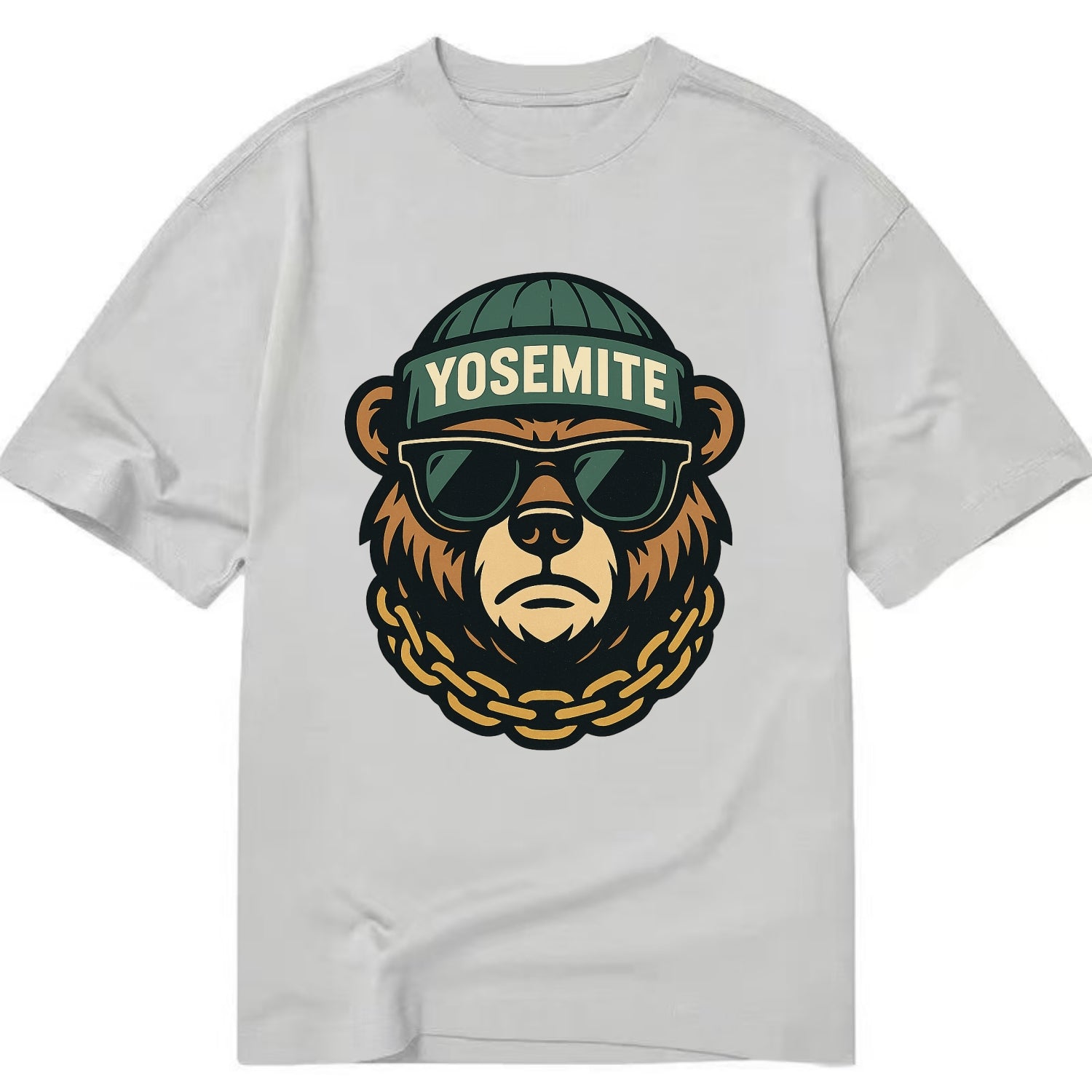 Yosemite Bear - Classic T-shirt - Grey