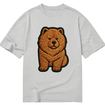 Chow Chow - Trendy lion-mane design with - Classic T-shirt - Grey