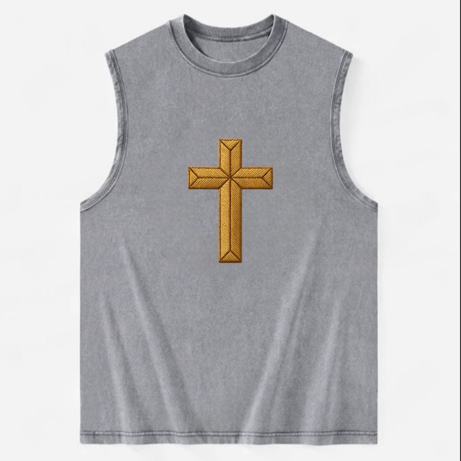 Rock Cross  - Vintage Washed Tank - Grey