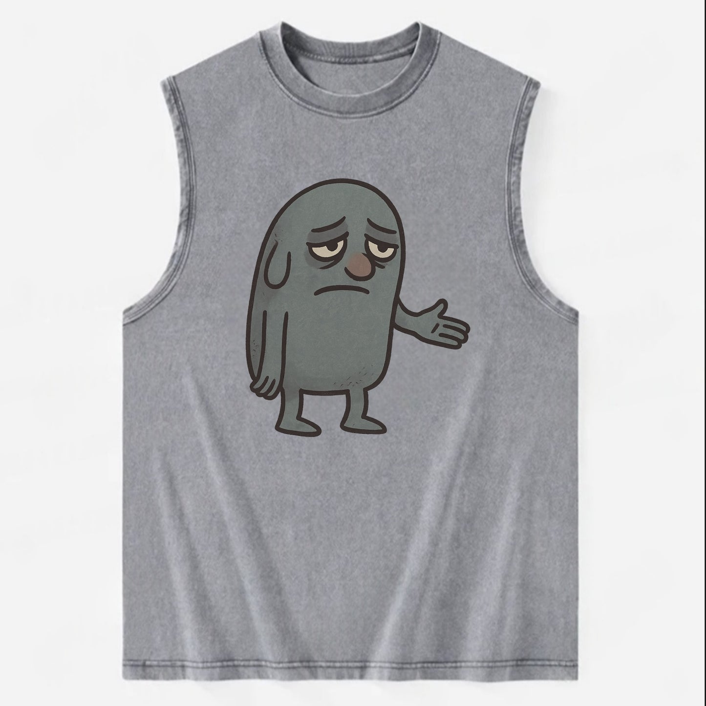 FOLLOWERS ARE GHOSTS | Transparent crowd following nobody - Vintage Washed Tank - Grey