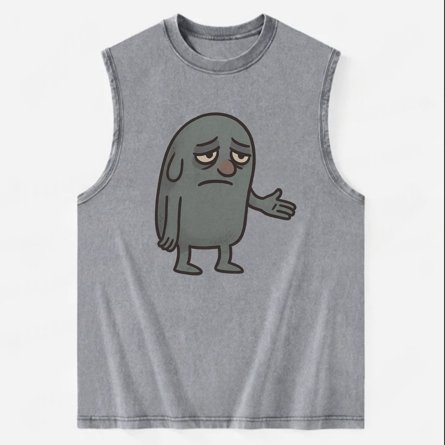 FOLLOWERS ARE GHOSTS | Transparent crowd following nobody - Vintage Washed Tank - Grey