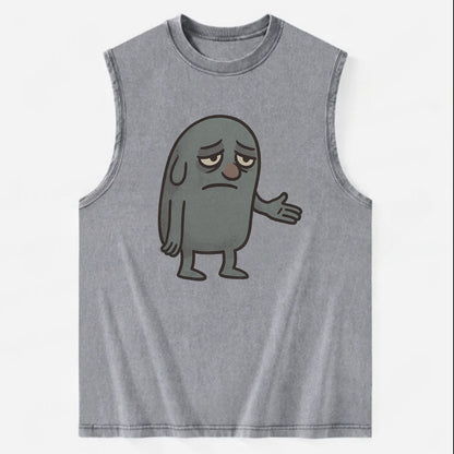 FOLLOWERS ARE GHOSTS | Transparent crowd following nobody - Vintage Washed Tank - Grey