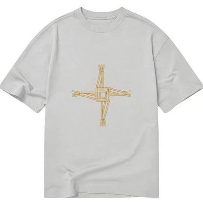 Saint Brigid's Cross  - Classic T-shirt - Grey
