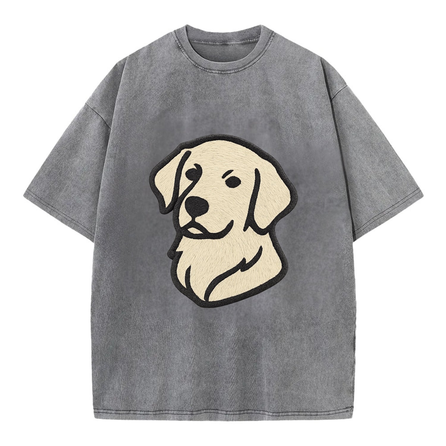 Golden Retriever - Head tilt curious pos Vintage T-shirt - Grey