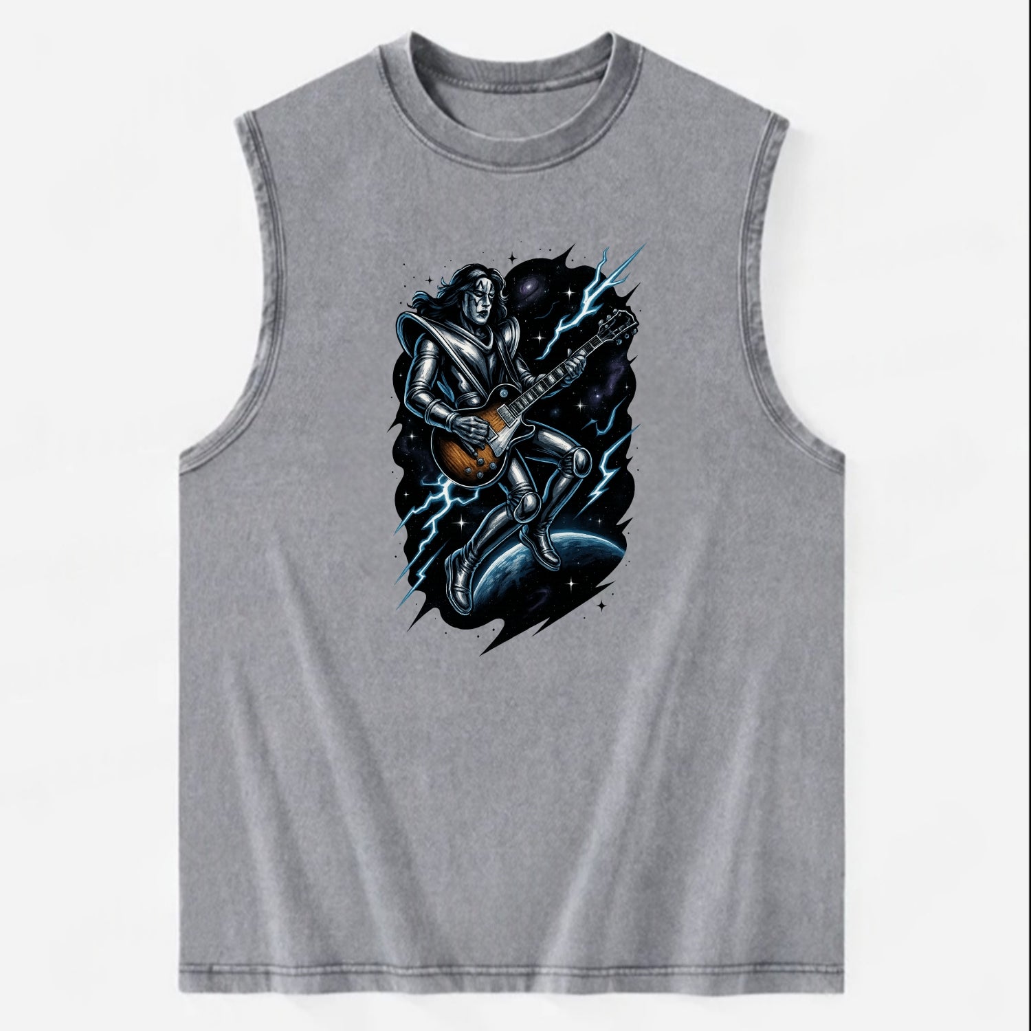 Ace in Zero Gravity - Vintage Washed Tank - Grey