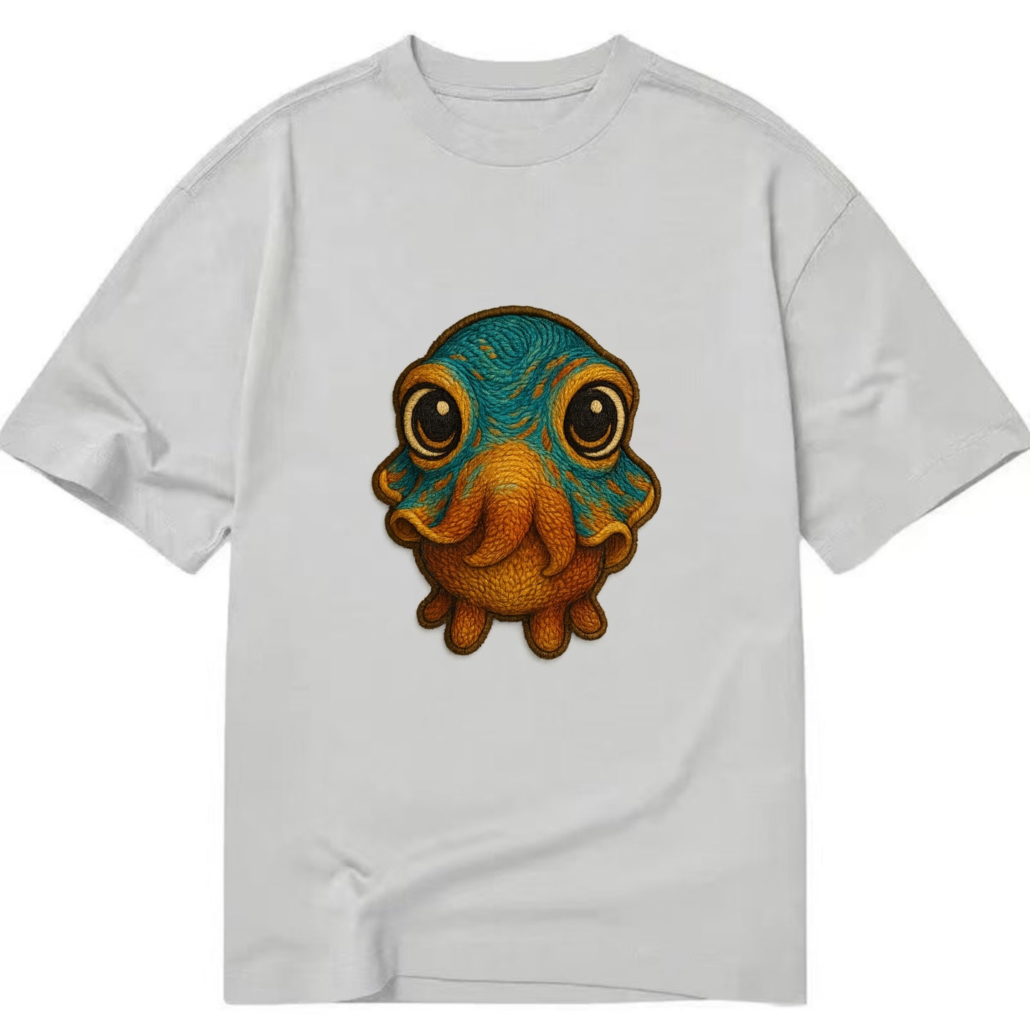 Baby Cuttlefish - color-changing skin, W-shaped pupil, front-facing, hypnotic cute - Classic T-shirt - Grey