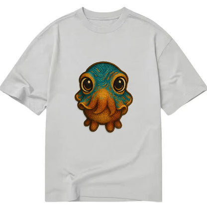 Baby Cuttlefish - color-changing skin, W-shaped pupil, front-facing, hypnotic cute - Classic T-shirt - Grey