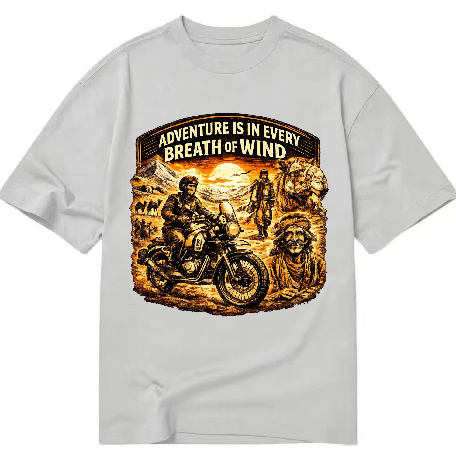 Adventure Vintage Rides - Classic T-shirt - Grey