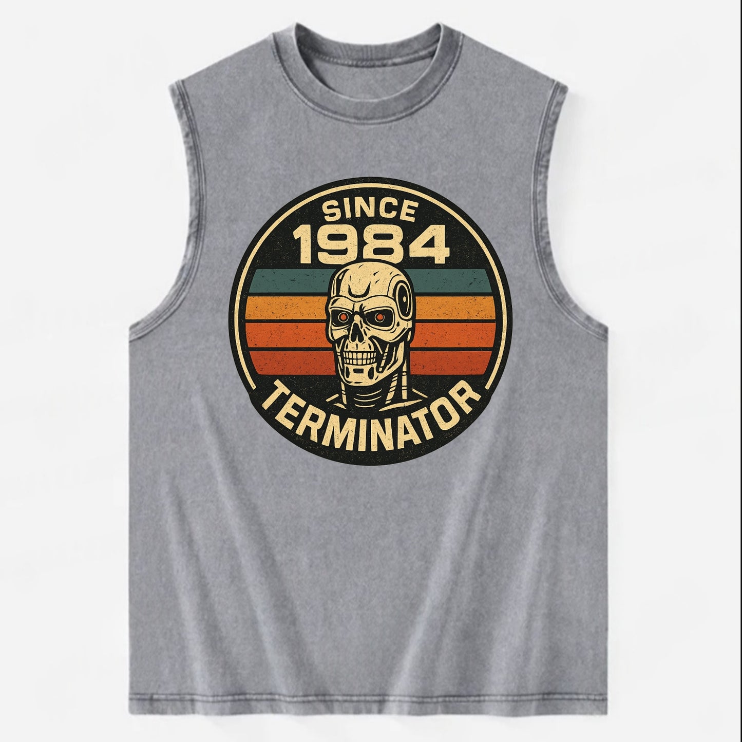 Terminator - Vintage Washed Tank - Grey
