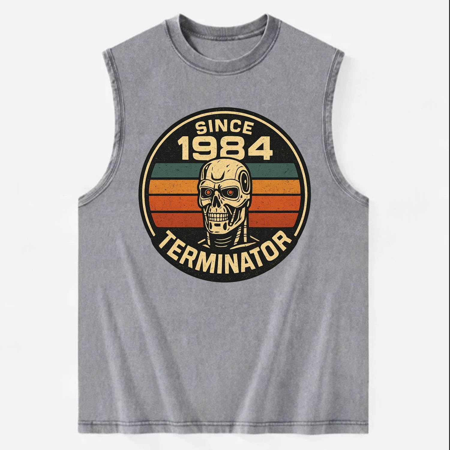 Terminator - Vintage Washed Tank - Grey