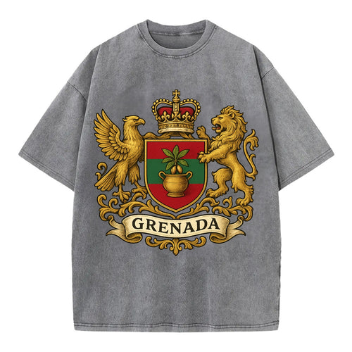 Grenada Heritage Badge  - Vintage T-shirt