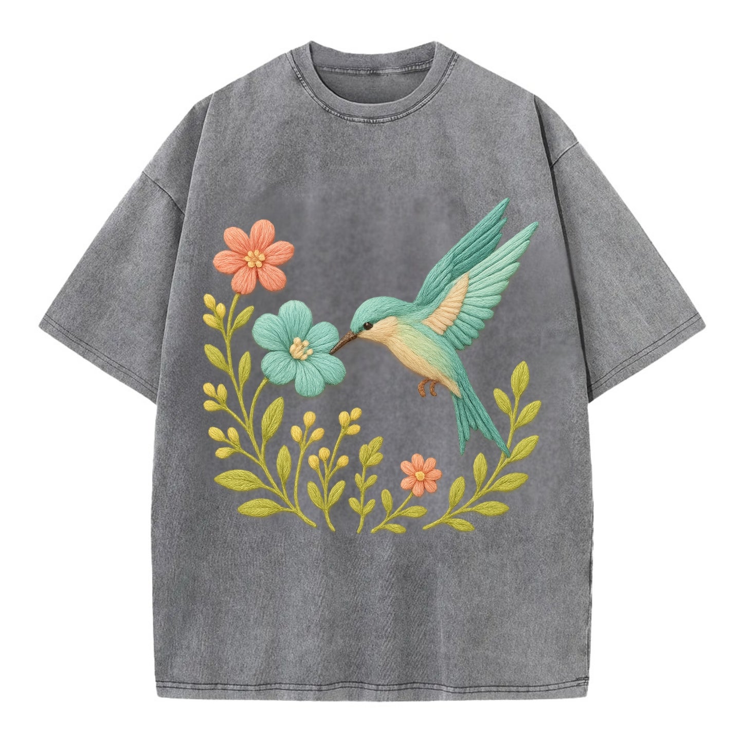 Mint Bee-Eater - Vintage T-shirt - Grey