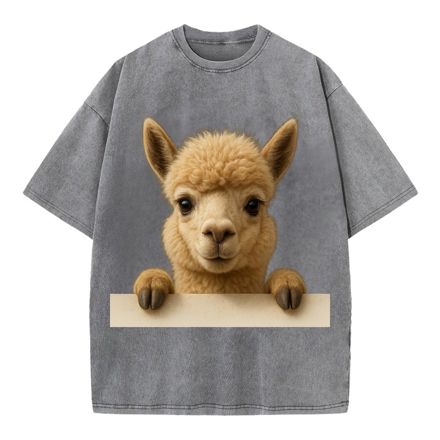 Alpaca  - Vintage T-shirt - Grey