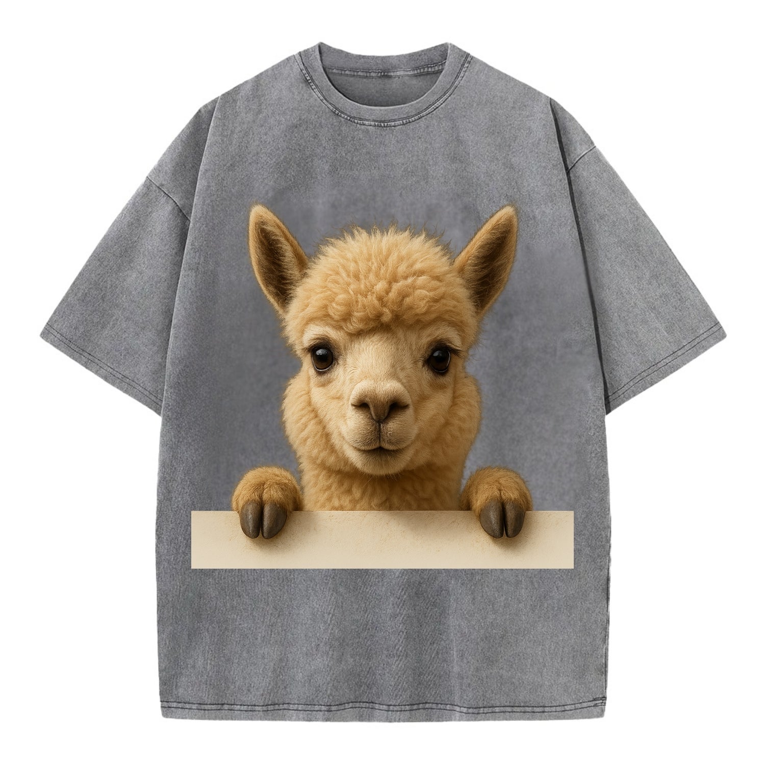 Alpaca  - Vintage T-shirt - Grey