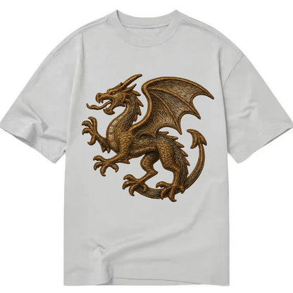 Dragon Silhouette  - Classic T-shirt - Grey