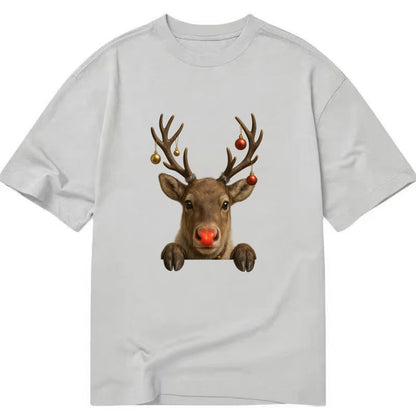 Christmas Reindeer  - Classic T-shirt - Grey